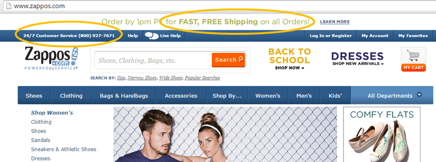 Zappos_website_service