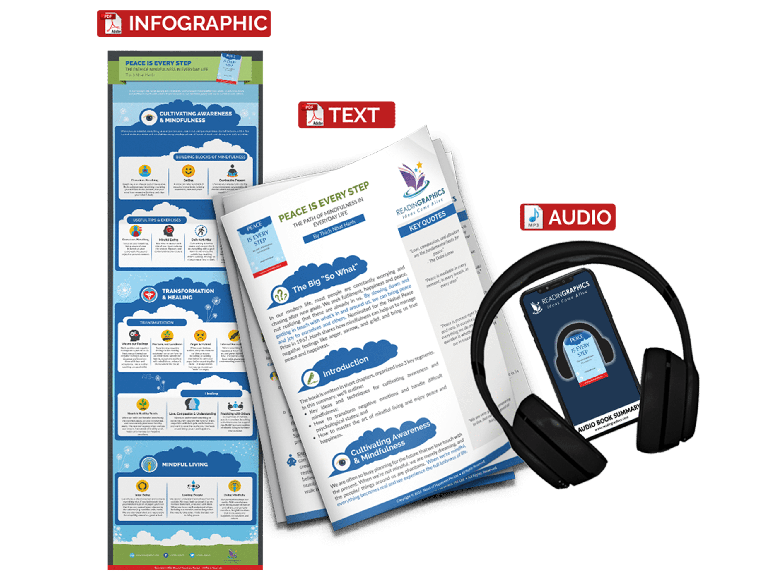 Peace Is Every Step summary - book summary bundle