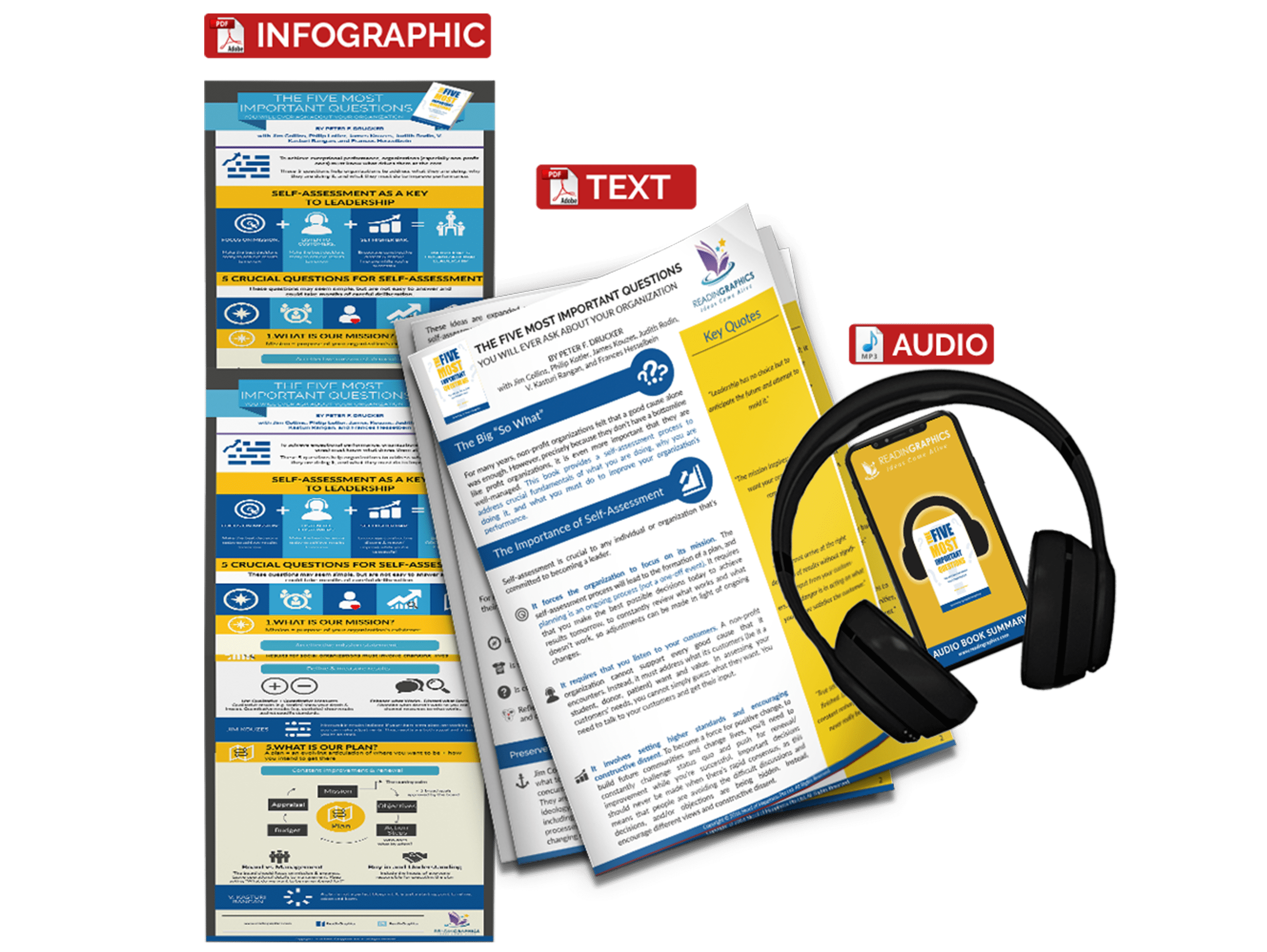 The Five Most Important Questions summary - book summary bundle