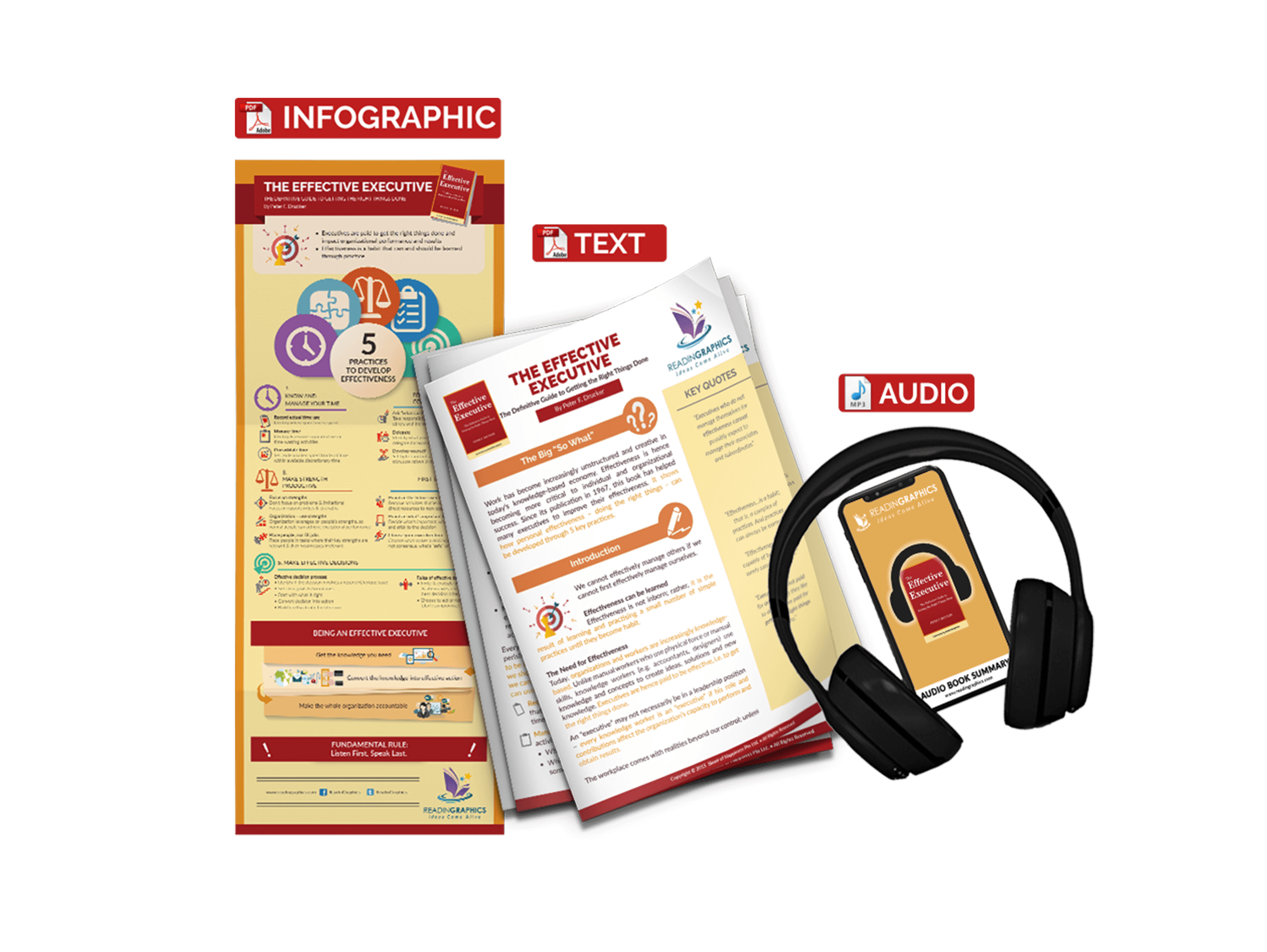 The Effective Executive summary - book summary bundle