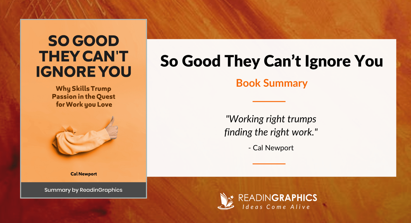 So Good They Cant Ignore You - Book summary