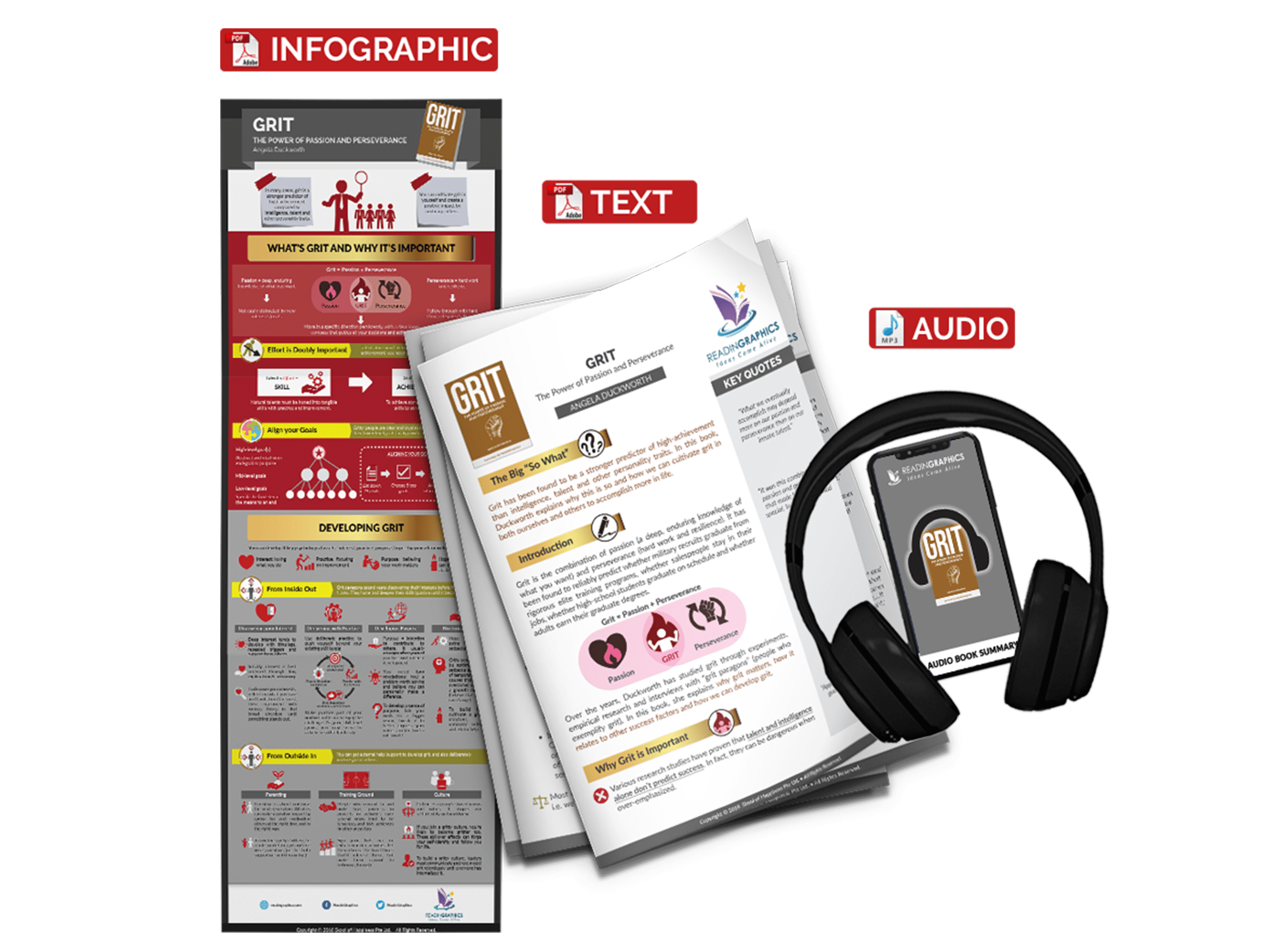 Grit summary - book summary bundle