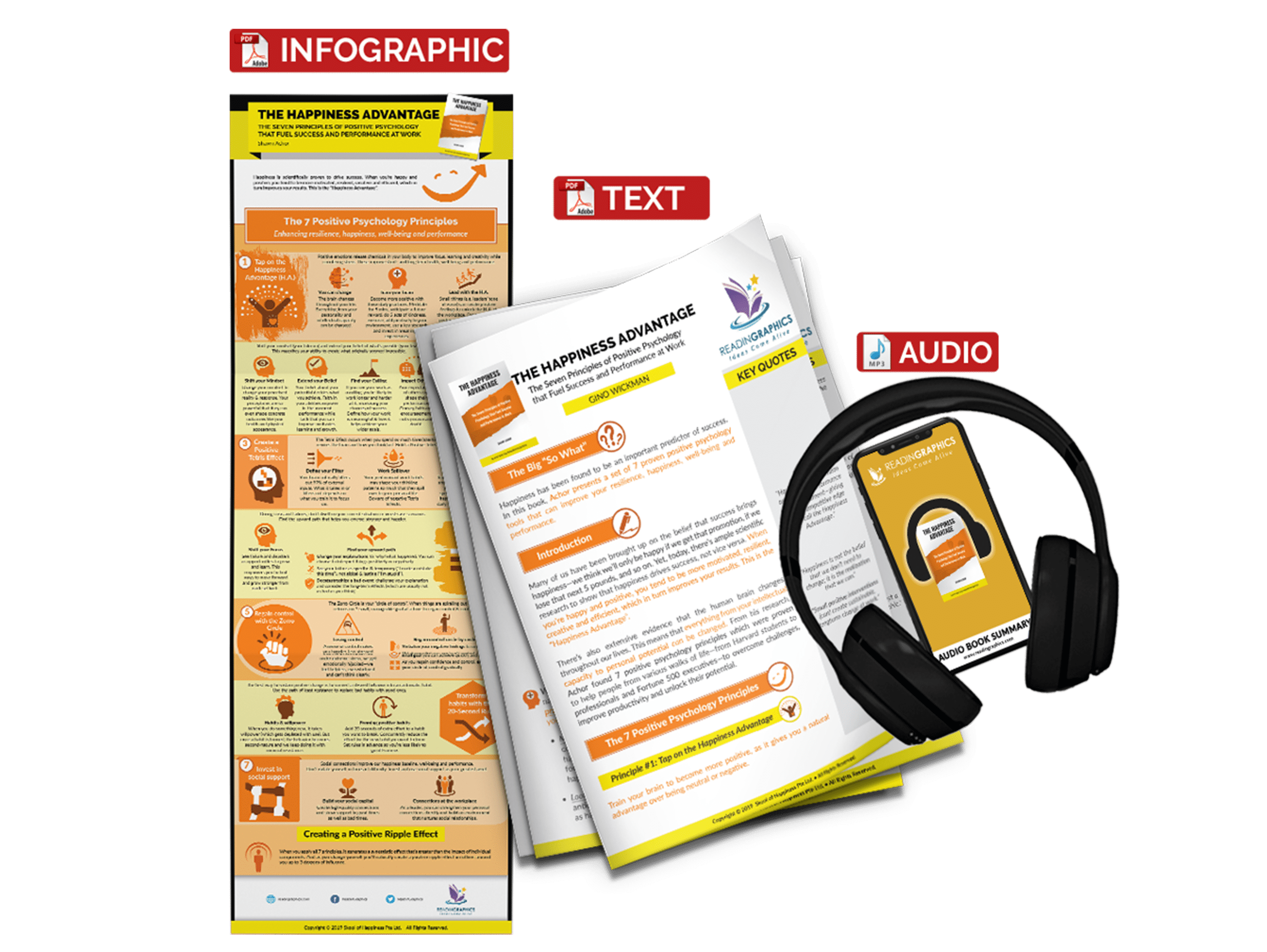 The Happiness Advantage summary - book summary bundle