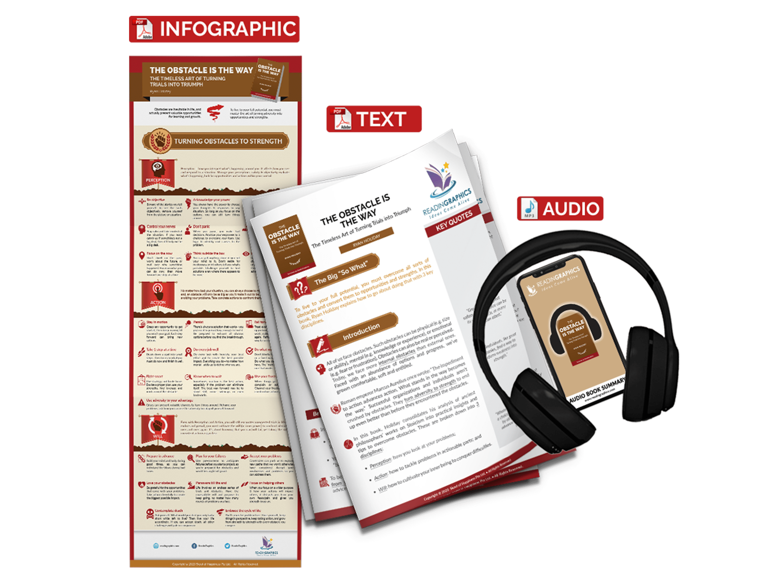 The Obstacle Is the Way summary - book summary bundle