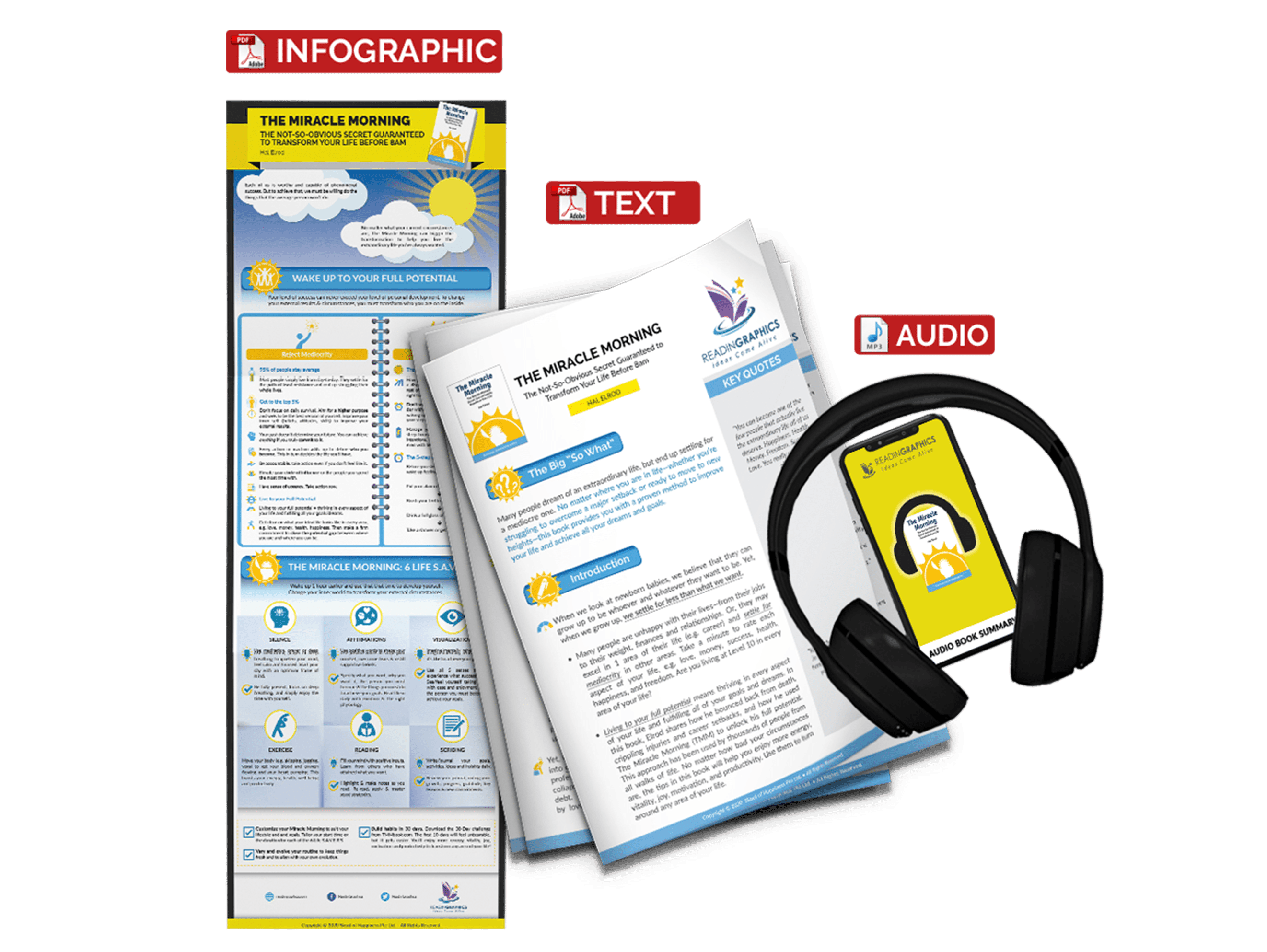 The Miracle Morning summary - book summary bundle