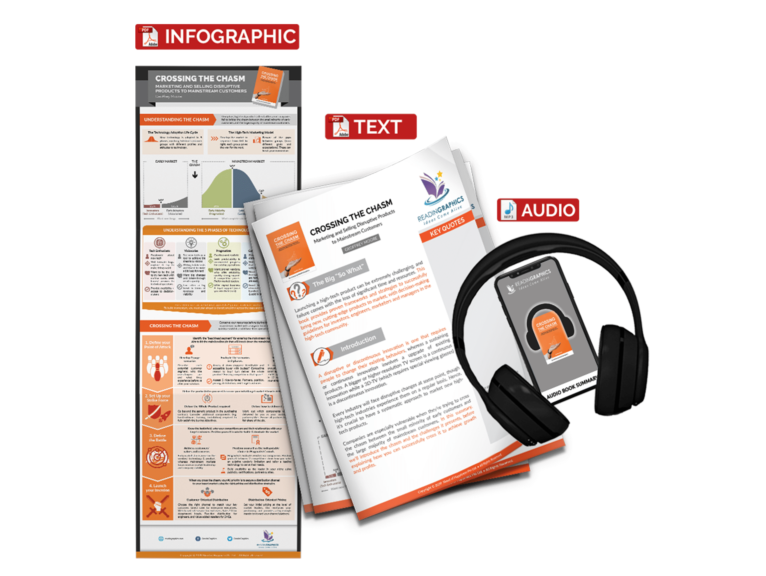 Crossing the Chasm summary - book summary bundle