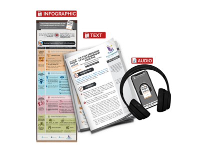 The Four Obsessions of an Extraordinary Executive summary - book summary bundle