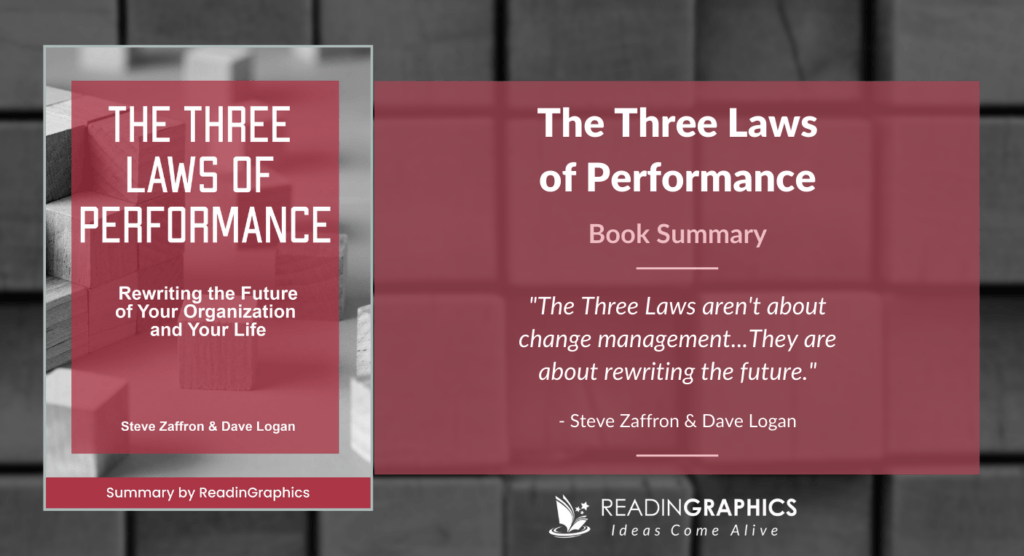 The Three Laws of Performance - Book summary