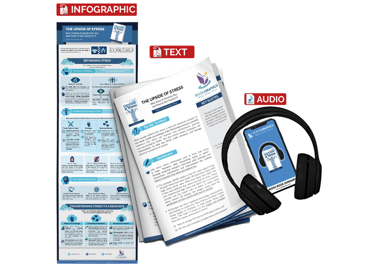 The Upside of Stress summary - book summary bundle
