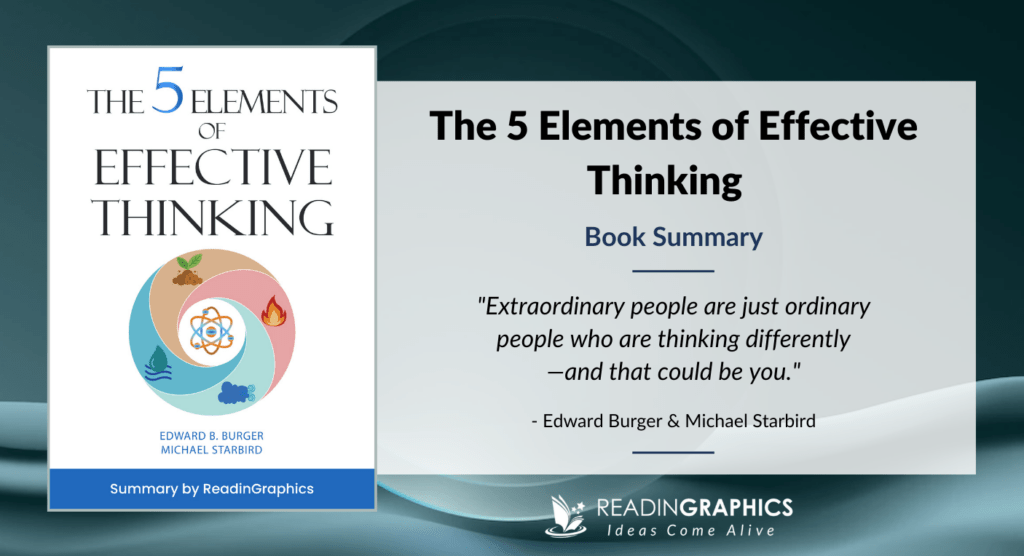 The 5 Elements of Effective Thinking - Book summary