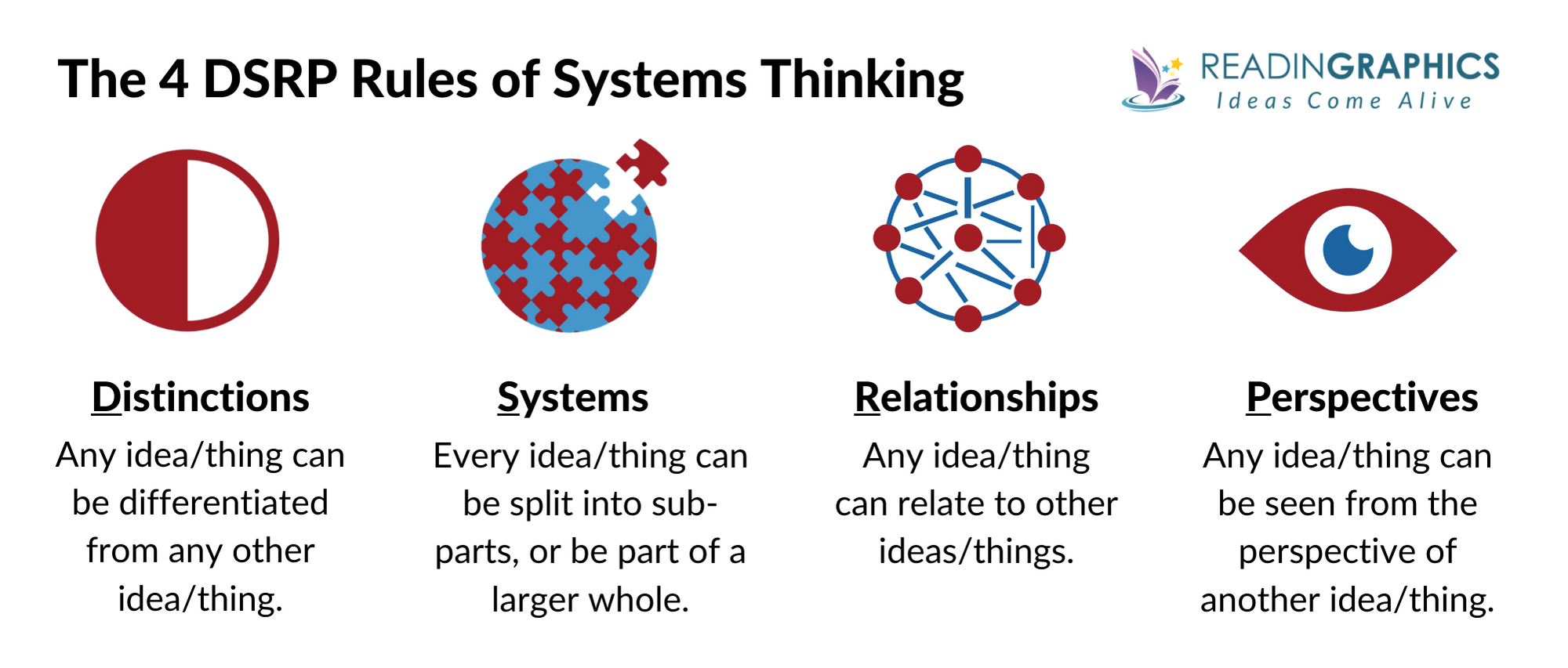 Systems Thinking Made Simple summary - The 4 DSRP Rules