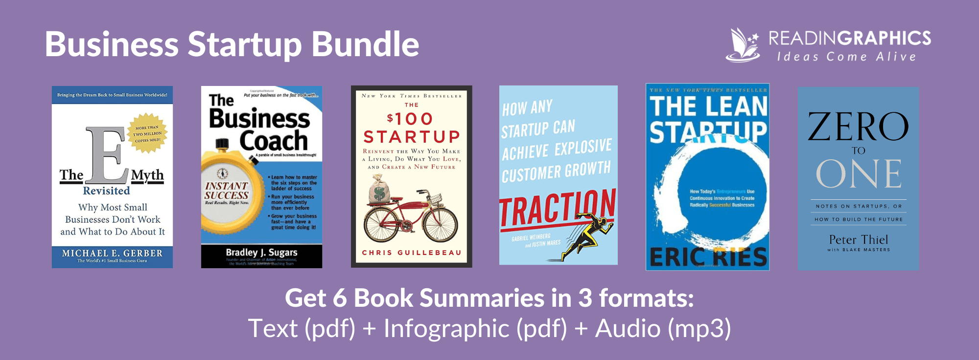 Best Startup Books - readingraphics summaries