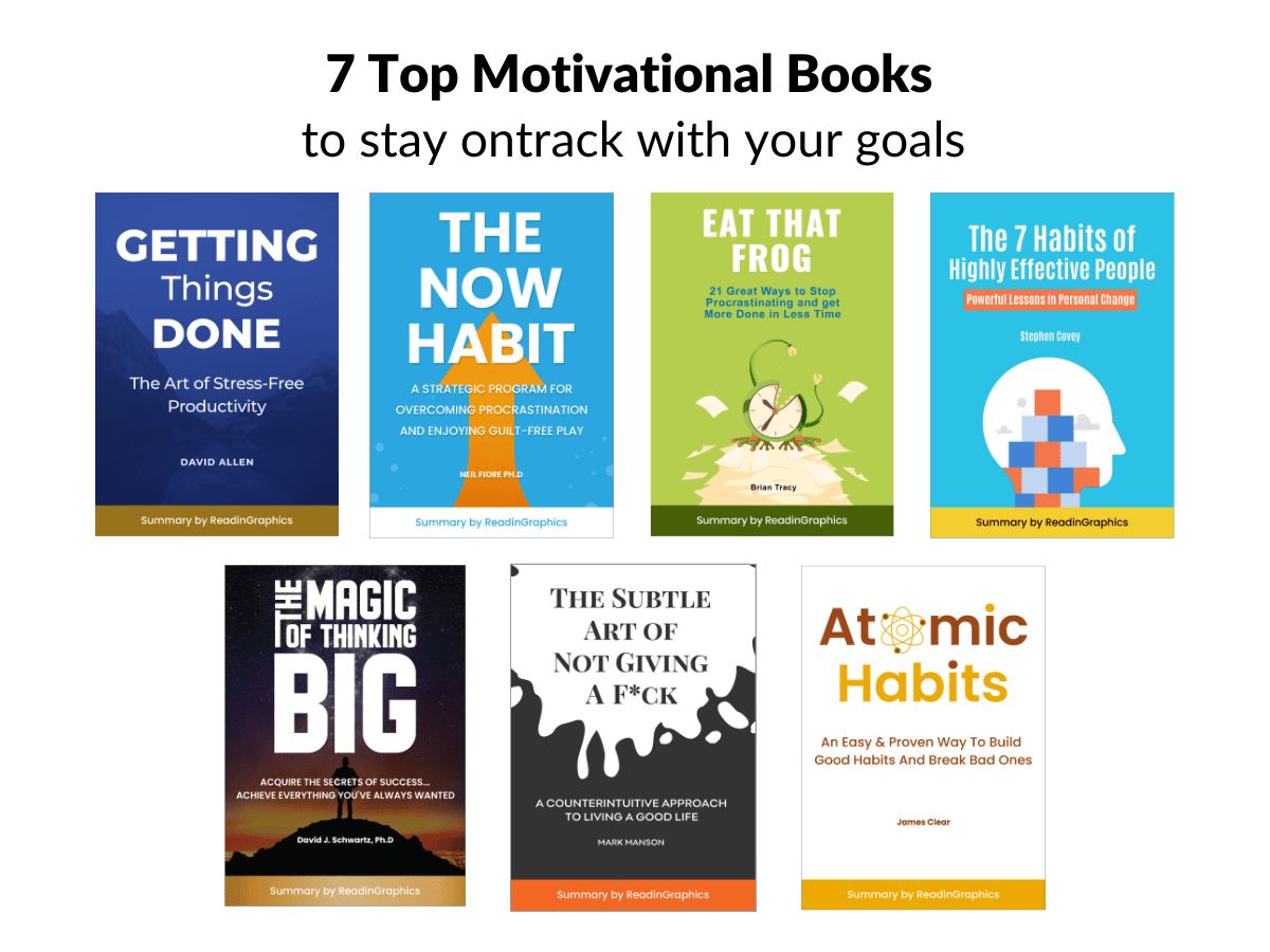 Stay ontrack with your goals with these 7 Top Motivational Books