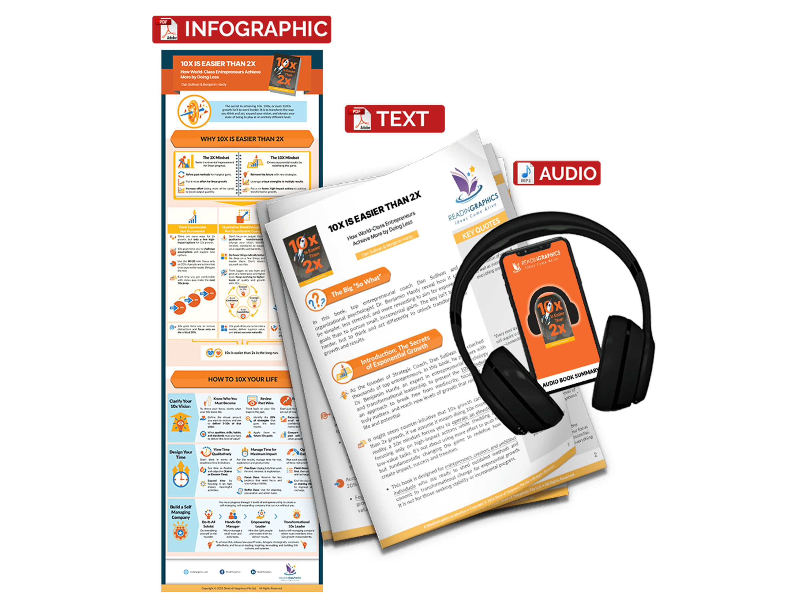 10x is Easier Than 2x summary - Book Summary Bundle