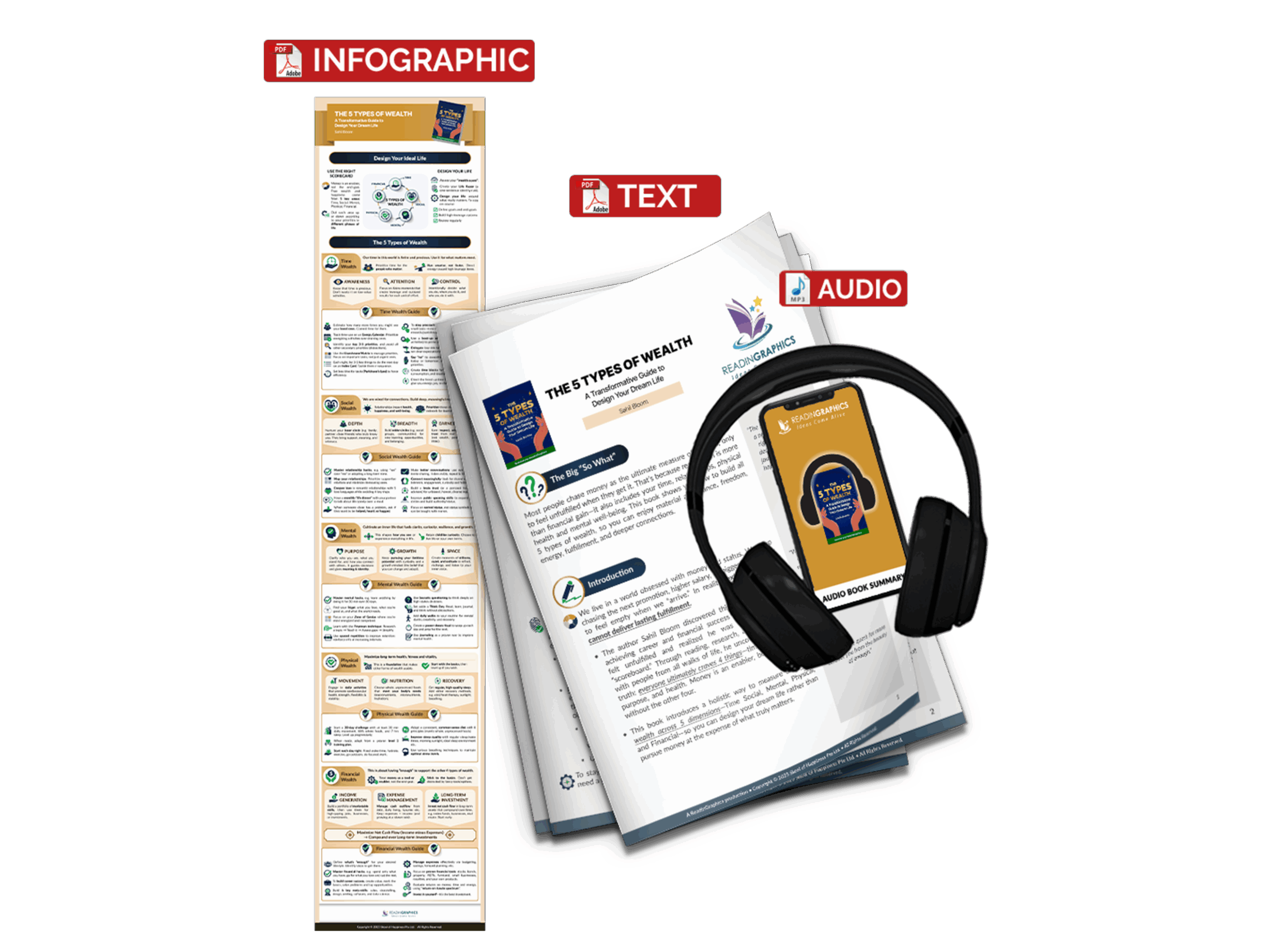 The 5 Types of Wealth - Book Summary Bundle